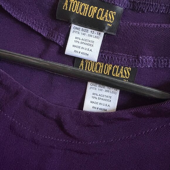 A Touch of Class Clothing Purple Top, Jacket, Pants set. (Plus Size) - Picture 6 of 6